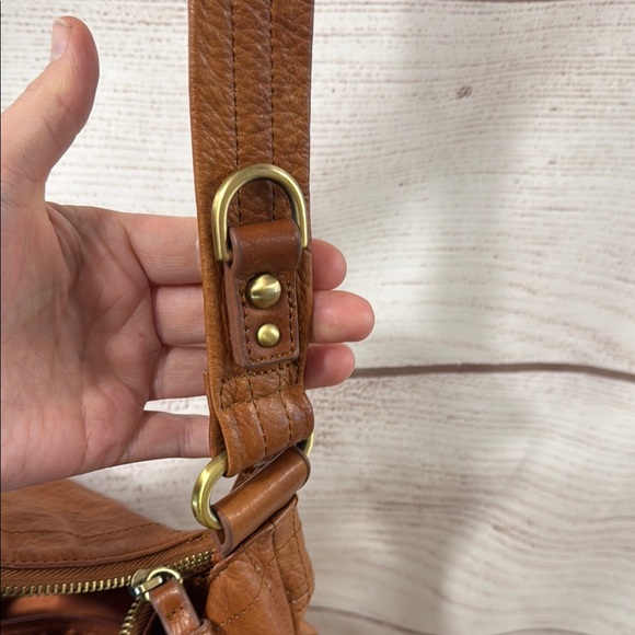 Anthropologie tan brown Leather Crossbody Bag Sabina New York Leather Crossbody - Picture 11 of 16